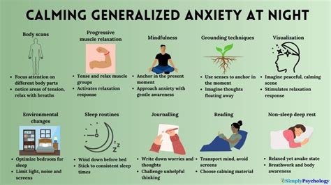 how to help anxiety at night