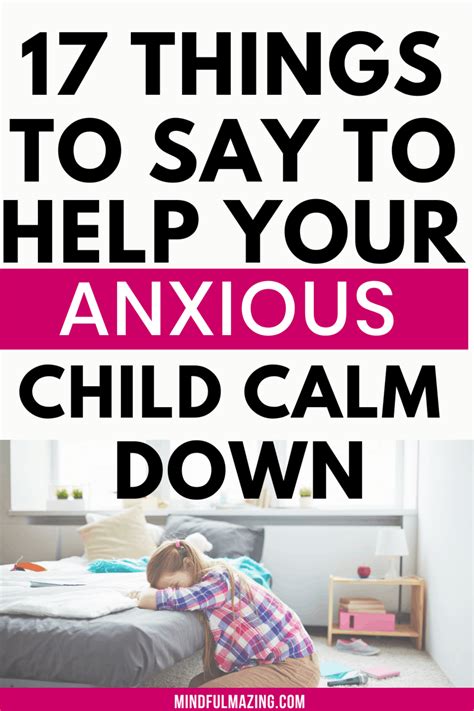 how to help calm an anxious child