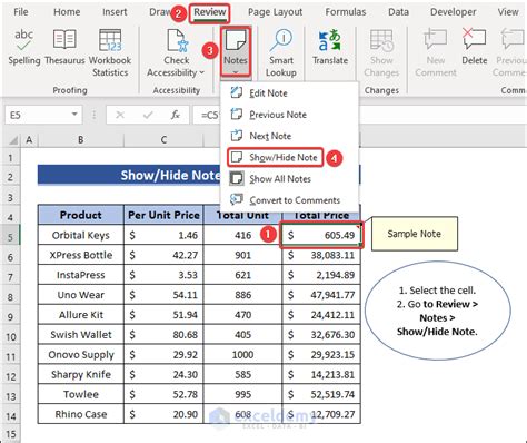 how to hide all notes in excel file