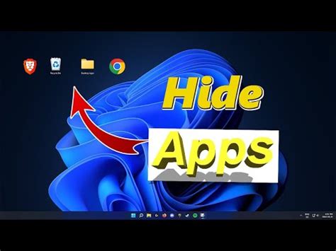 how to hide applications on desktop windows 11