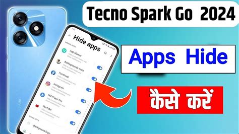how to hide apps in tecno spark go 1