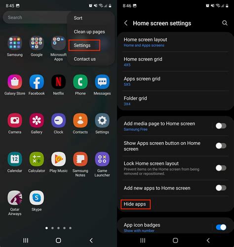 how to hide apps on android