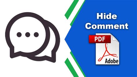 how to hide comments in pdf document
