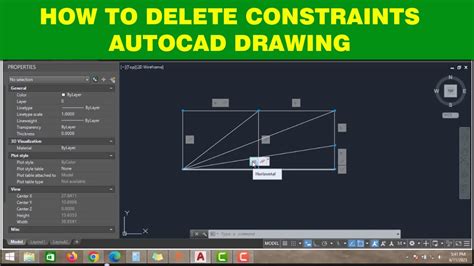 how to hide constraints in autocad
