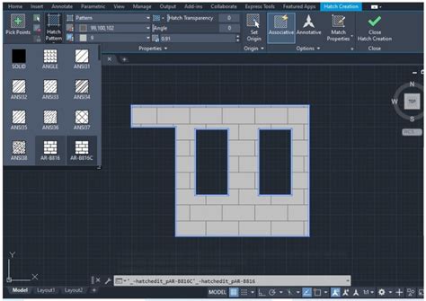 how to hide hatch in autocad
