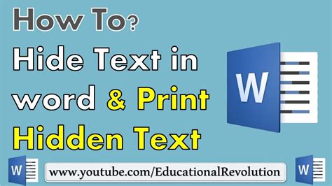 how to hide list in word