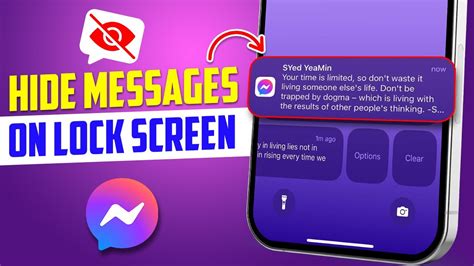 how to hide messenger messages on iphone lock screen