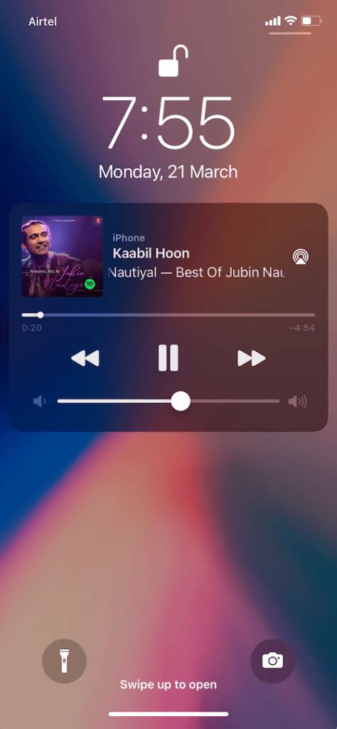 how to hide music on lock screen