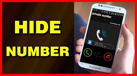how to hide number on an android phone