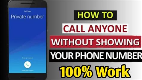 how to hide phone number when calling out