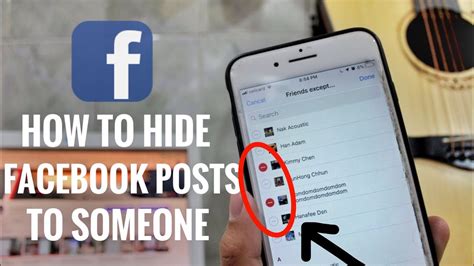 how to hide posts from someone on facebook