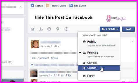 how to hide posts on facebook from public
