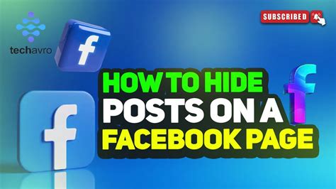 how to hide posts on your facebook page