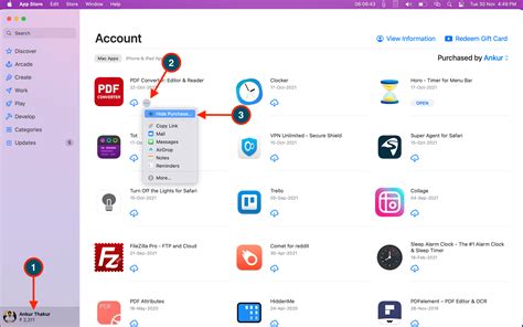 how to hide purchase history from apple store