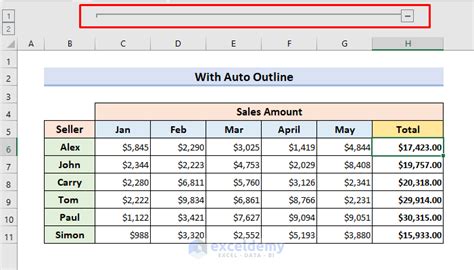 how to hide rows in excel with plus sign