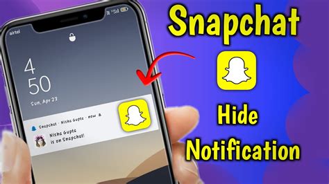 how to hide snapchat messages on iphone lock screen