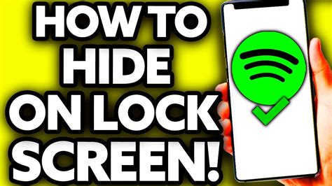 how to hide spotify on lock screen