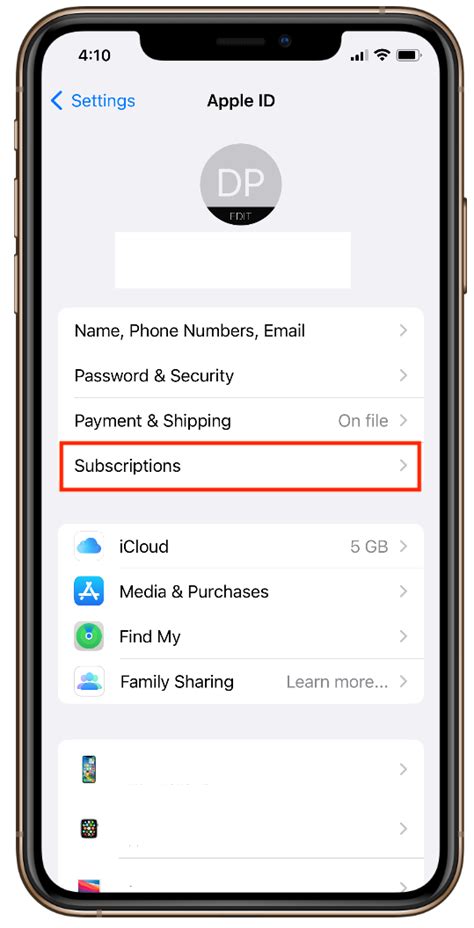 how to hide subscriptions on apple app store