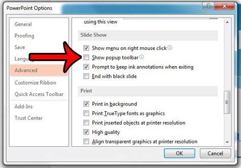 how to hide top bar in powerpoint