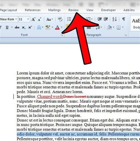 how to hide track changes in word doc