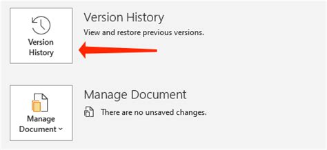 how to hide version history in word