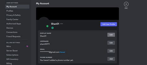 how to hide your display name on discord