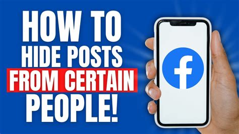 how to hide your posts from people on facebook