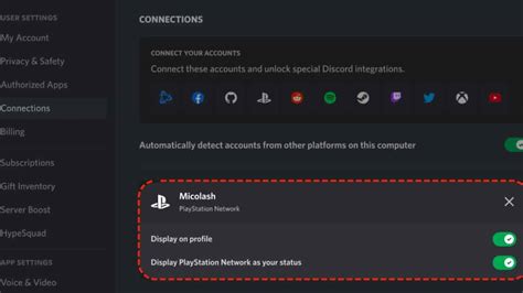 how to hide your psn name on discord