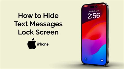 how to hide your text messages on iphone lock screen