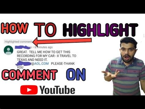 how to highlight a comment on youtube 2023