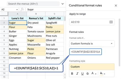how to highlight all data in google sheets