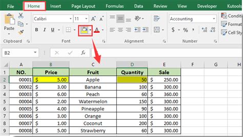 how to highlight cells in excel