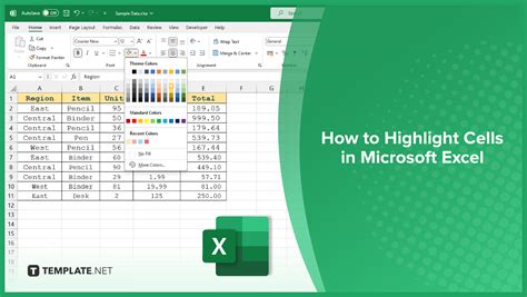 how to highlight cells in excel spreadsheet