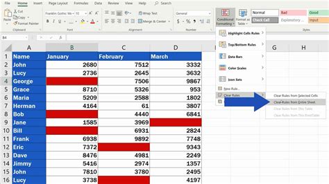 how to highlight cells in excel with conditional formatting