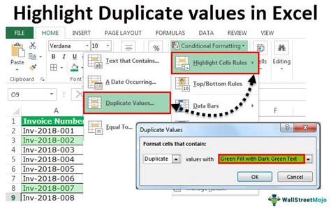 how to highlight duplicate numbers in excel
