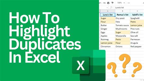 how to highlight duplicates in excel in same column in a different colour