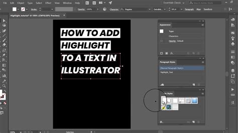 how to highlight in illustrator