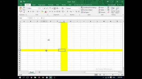 how to highlight whole row in excel shortcut