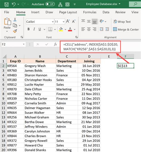 how to hit return in an excel box