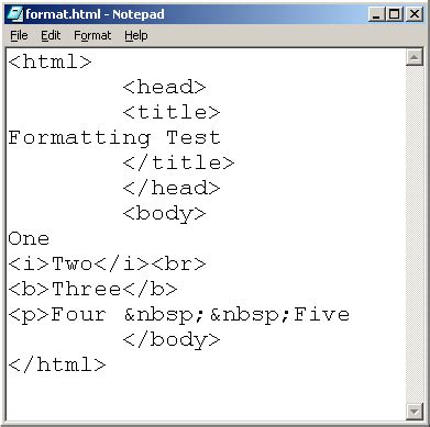 how to html format