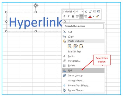 how to hyperlink an excel sheet in word