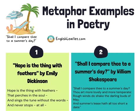 how to identify metaphors in poems