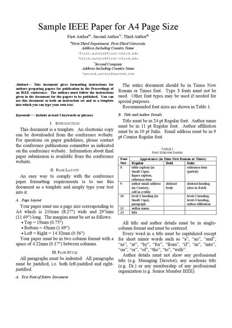 how to ieee format in word
