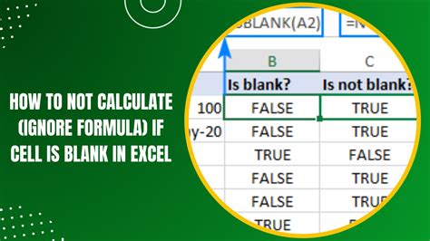 how to ignore blank cells in excel formula