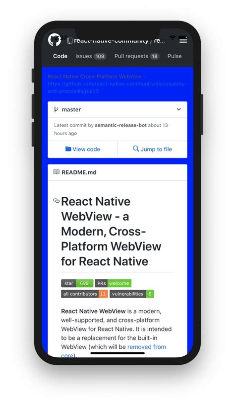 how to implement webview in react native