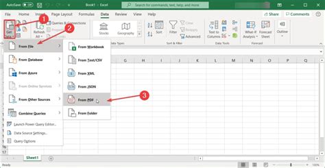 how to import a pdf file into excel