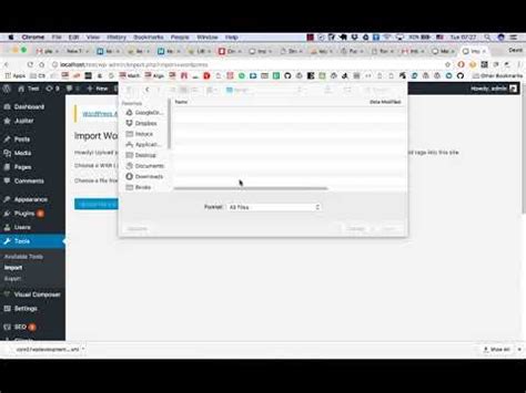 how to import a template into wordpress