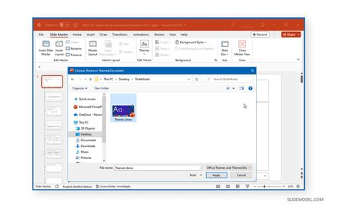 how to import a theme in powerpoint