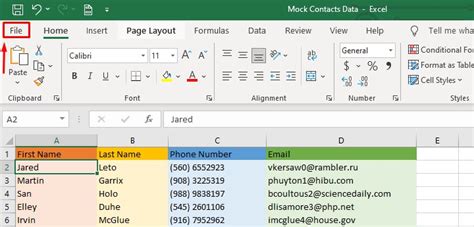 how to import contacts from gmail to excel