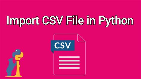 how to import csv file in python code